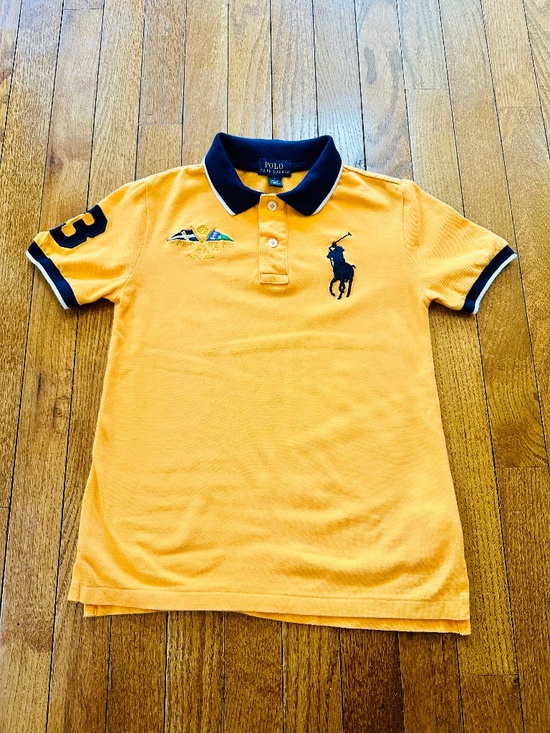 Polo Ralph Lauren Other - Polo Ralph Lauren Boys Polo Shirt – Orange & Navy Size 7